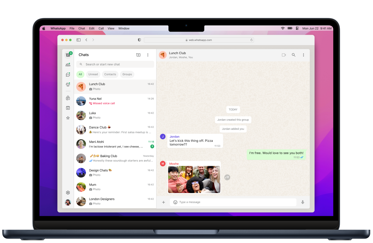 WhatsApp 中文版 界面